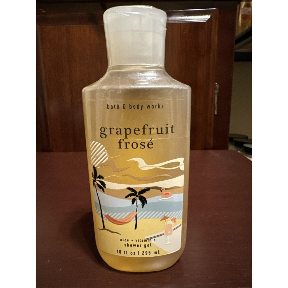 BATH & BODY WORKS GRAPEFRUIT FROSE SHOWER GEL WASH ALOE VITAMIN E 10 OZ NEW
